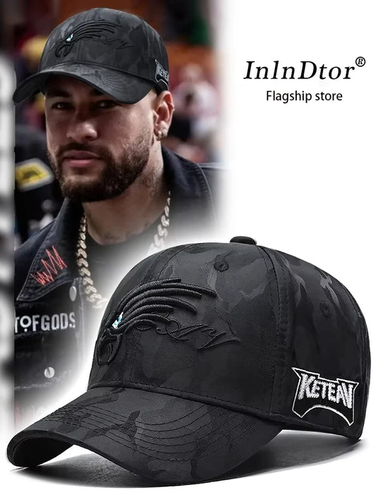 Camouflage Eagle Embroidered Cap